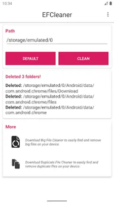 Empty Folder Cleaner android App screenshot 2