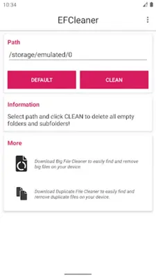 Empty Folder Cleaner android App screenshot 3